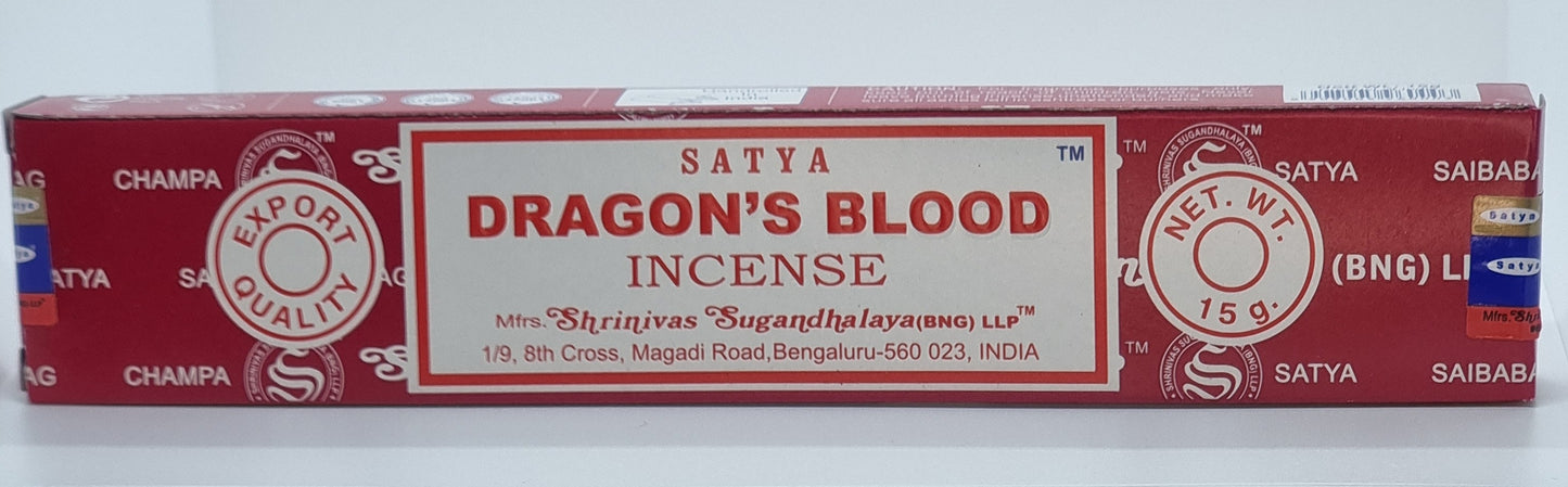Satya Dragons Blood Incense Sticks